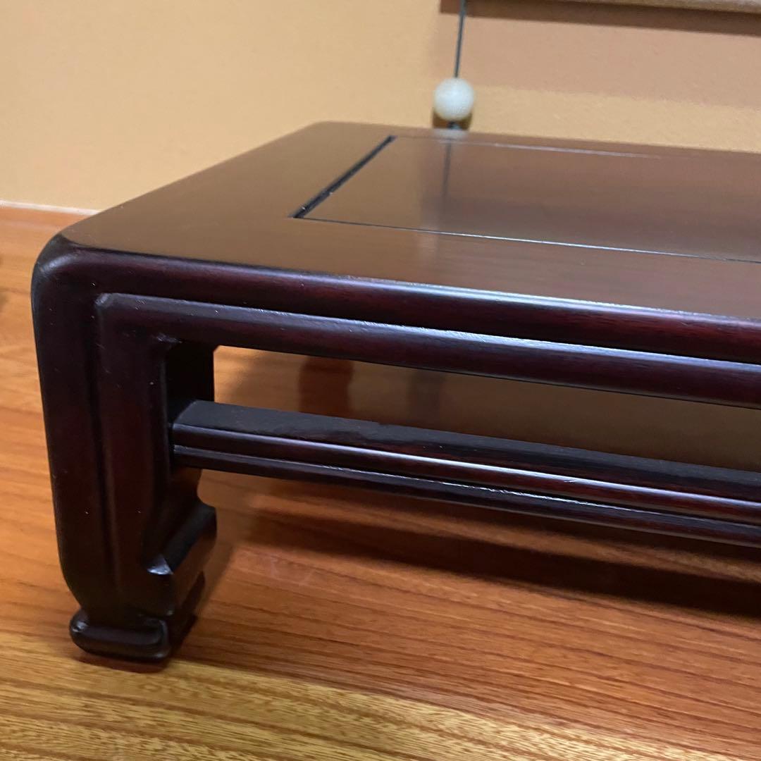 盆栽台 花台 飾り台 香炉台 花瓶台 サイドテーブル 木製 花梨材 ビンテージ