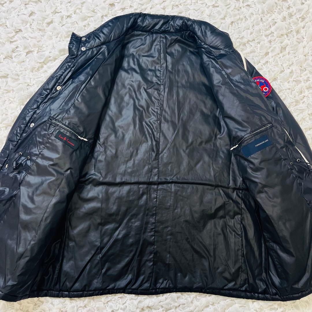 希少トゥモローランド ラフェスタミッレミリア ライダースナイロンダウンジャケット