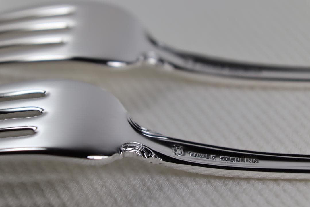 アメリカ■TOWLE社■スターリング製ディナーフォーク2本セット■とてもきれい¨