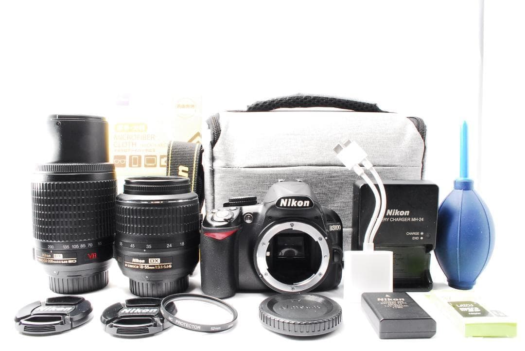 初心者おすすめ✨Nikon D3100⭐一眼レフカメラ⭐ダブルレンズ⭐スマホ転送