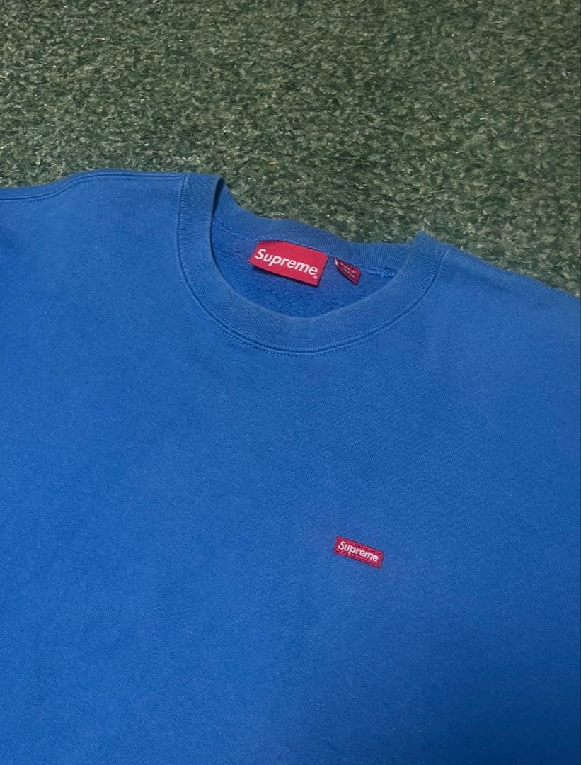 ピ*ン様 supreme シュプリーム　スウェット　トレーナー　ブルー　XL ボ
