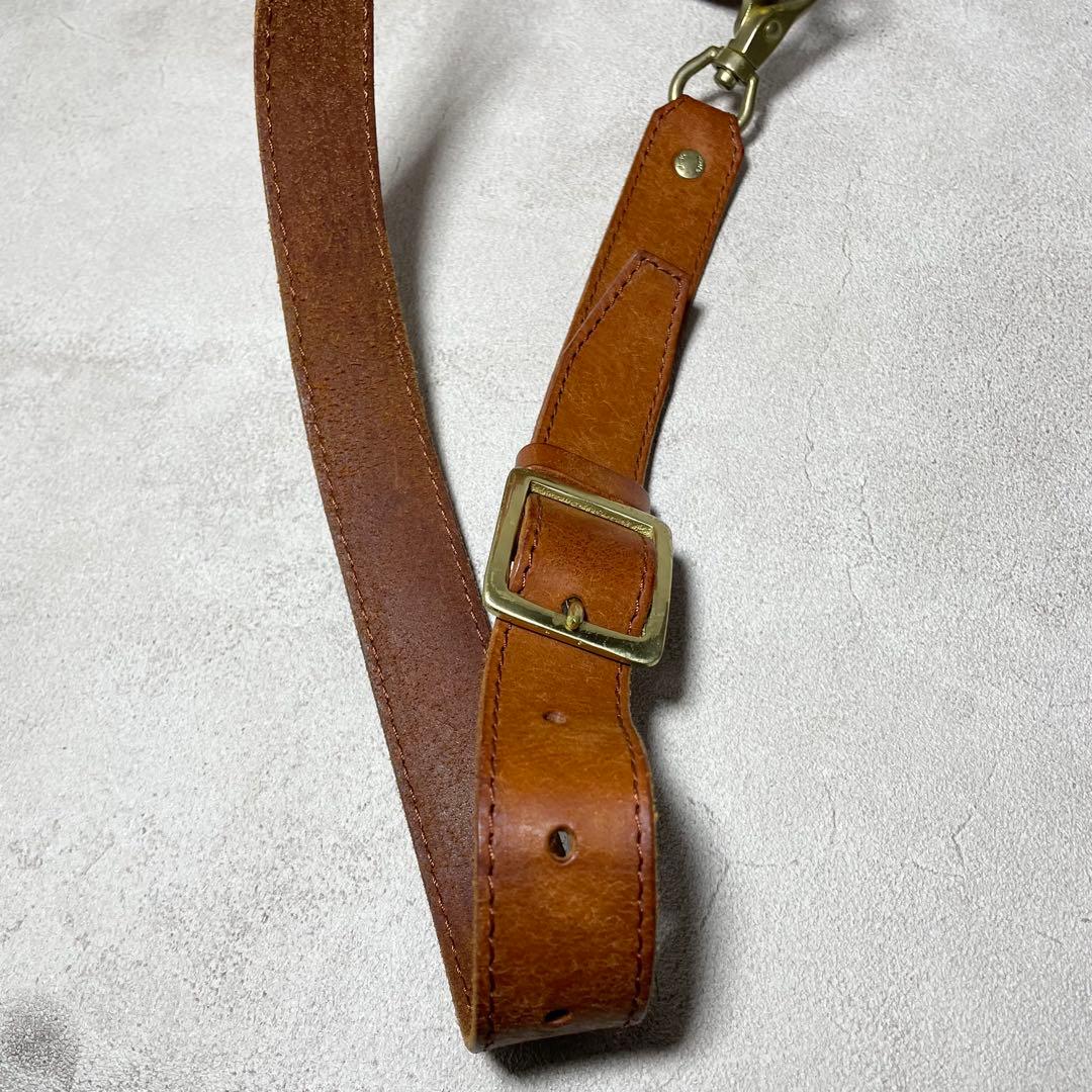 【極美品・廃盤品】ryu ボディーバッグ レザー ショルダーバッグ メンズ 茶