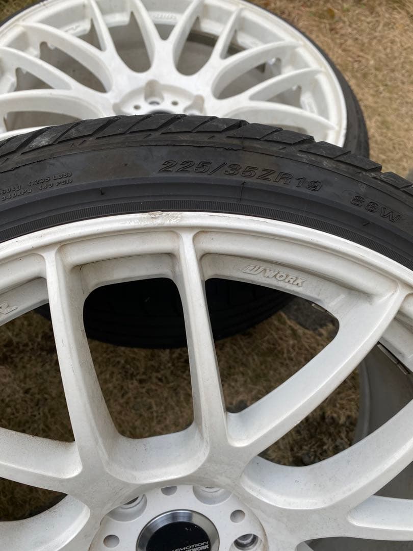 WORK EMOTION M8R 19×9.5J 5/114.3+38 ホワイト