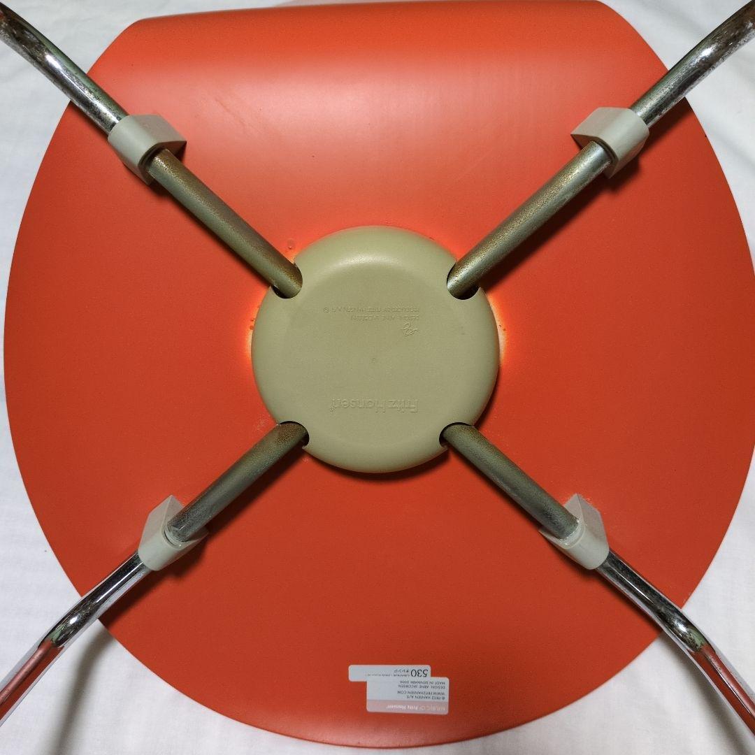 【値下げ早い者勝ち】フリッツハンセンのアントチェア【アリンコチェア】オレンジ色