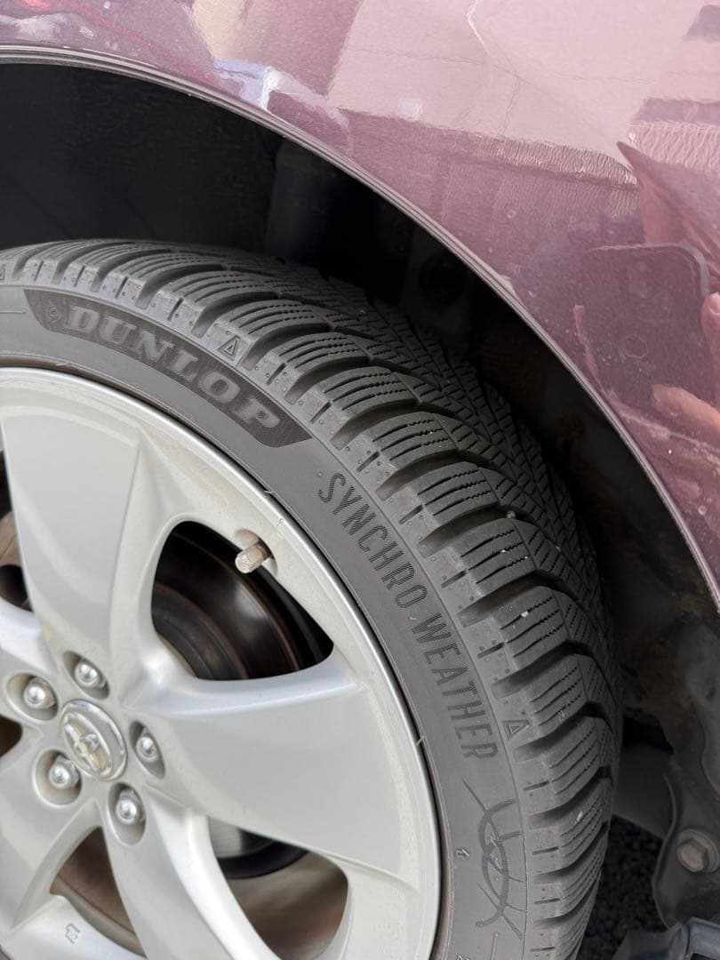 純正アルミホイール　30プリウス　ツーリング　オールシーズンタイヤ付　ダンロップ