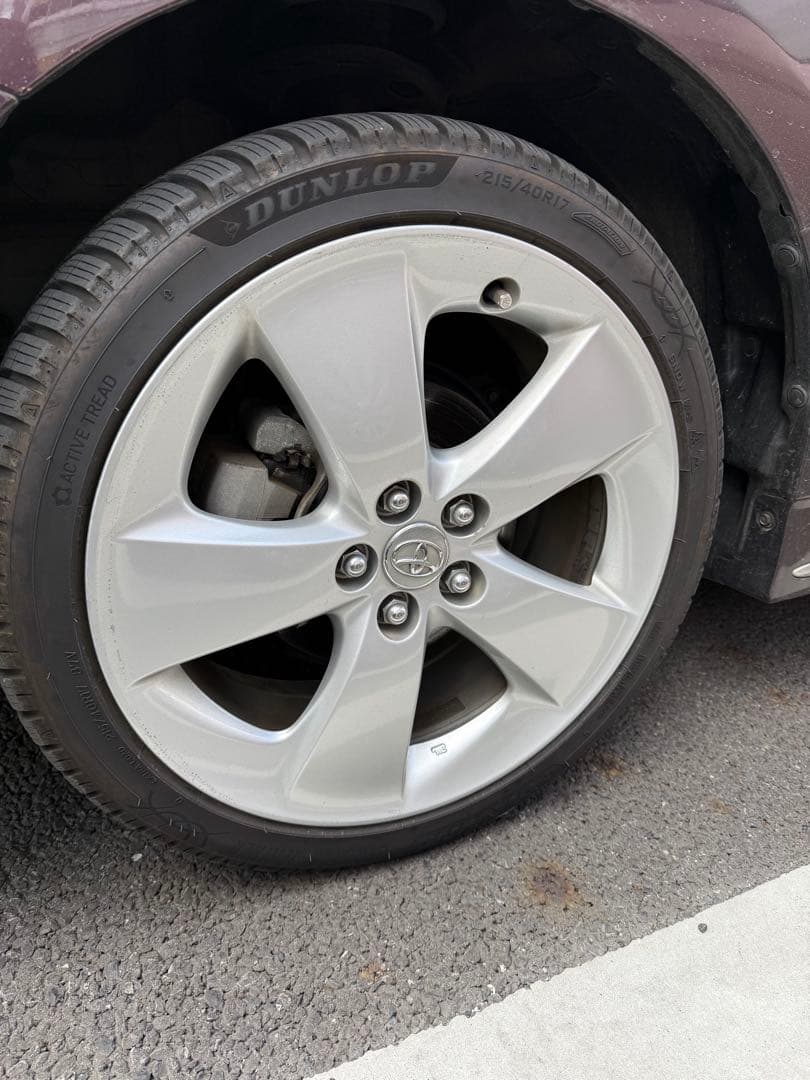 純正アルミホイール　30プリウス　ツーリング　オールシーズンタイヤ付　ダンロップ