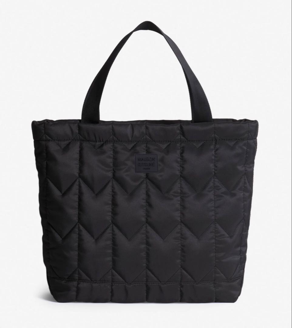 メゾンキツネ シェブロン キルテッド ラージ トート