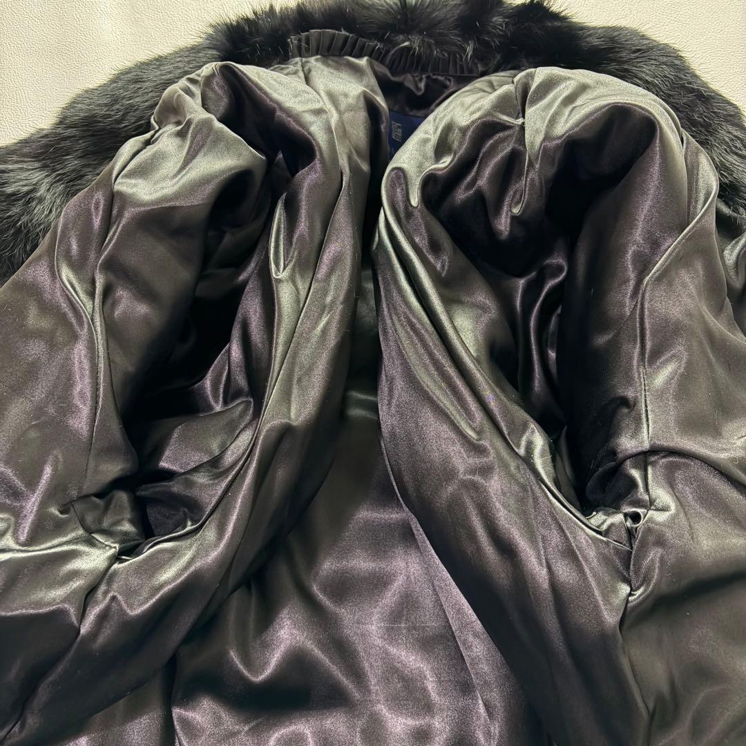 新品未使用タグ付 LAMA LUCENTE 高級毛皮 メンズ ハーフコート