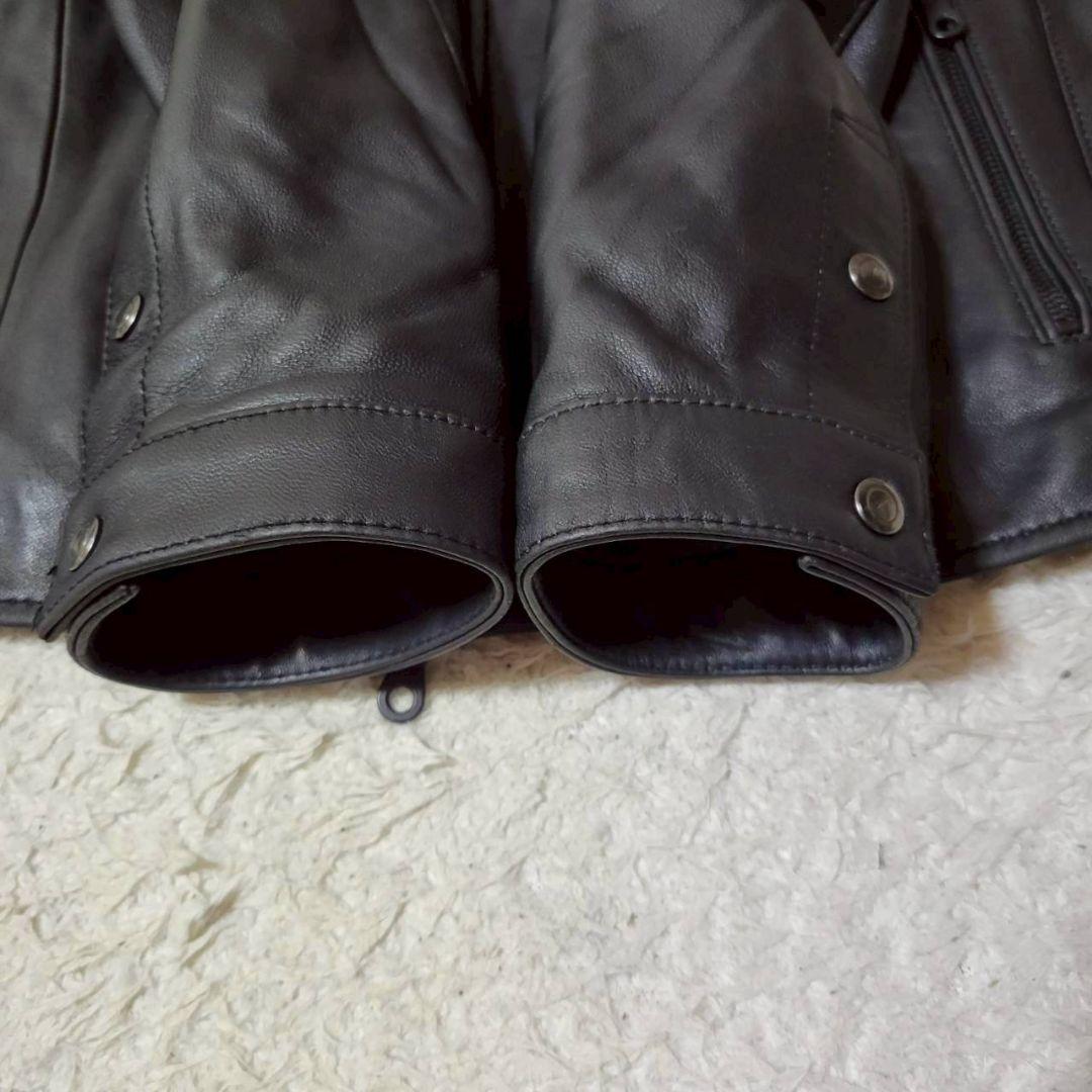 美品✨　ニコルセレクション　シングルライダース　ラムレザー　羊革　メンズ　50