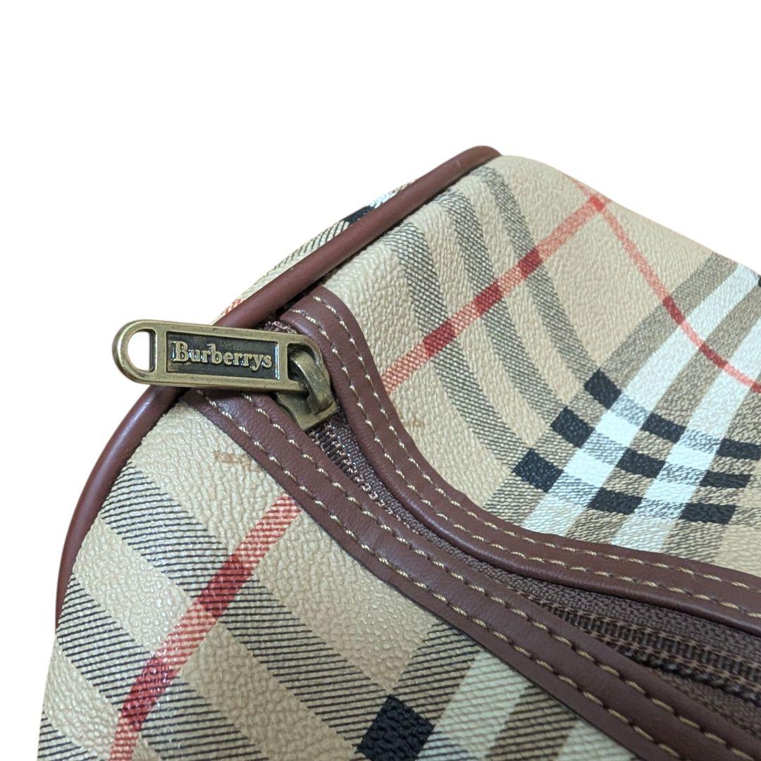 バーバリー　ボストンバッグ　ノバチェック　シャドーホース　2way PVC