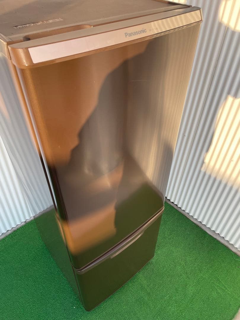 845 パナソニック 168L大きめ2ドア冷蔵庫 ブラウン 一人暮らし 単身
