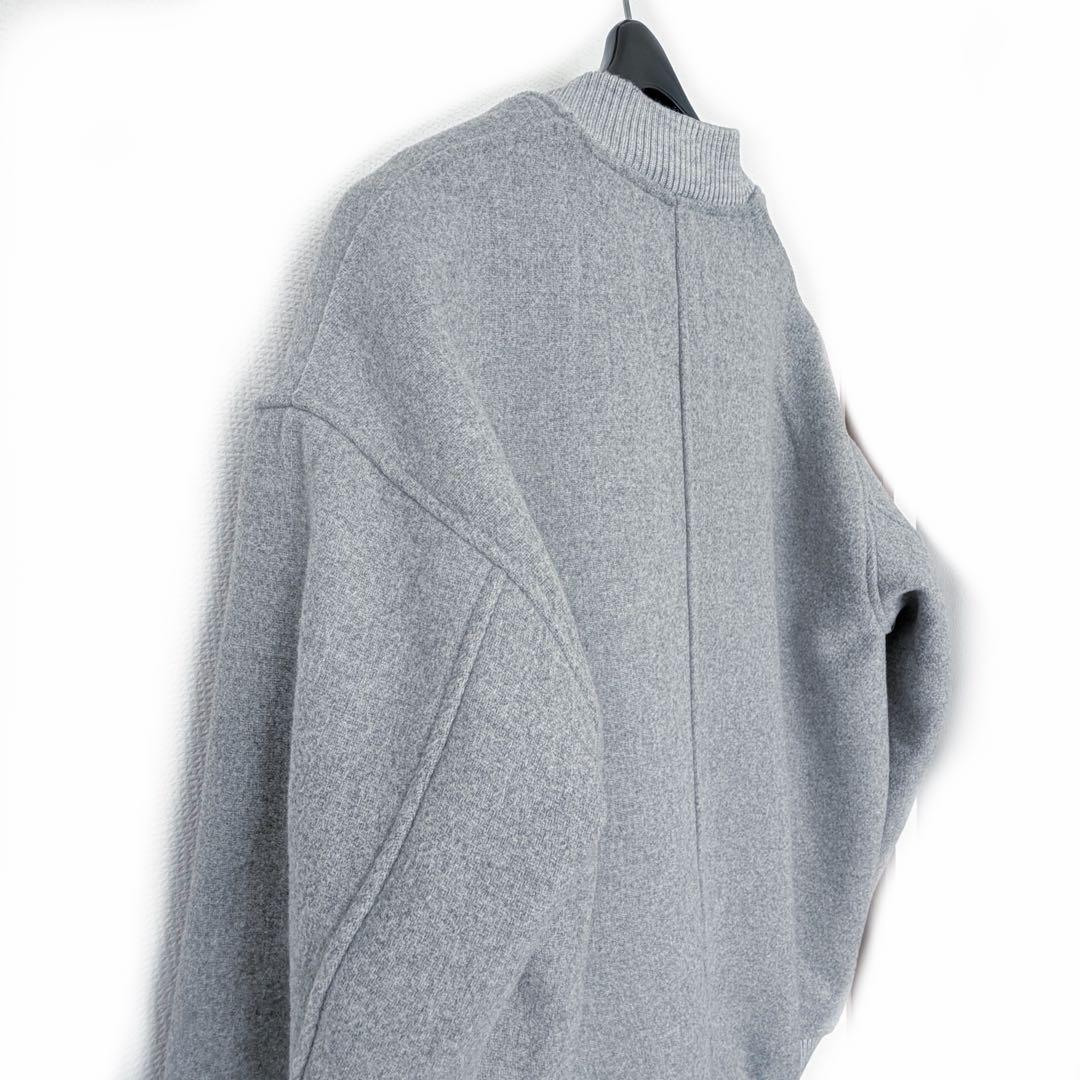 ★美品★SHIPS any バーシティジャケット スタジャン グレー