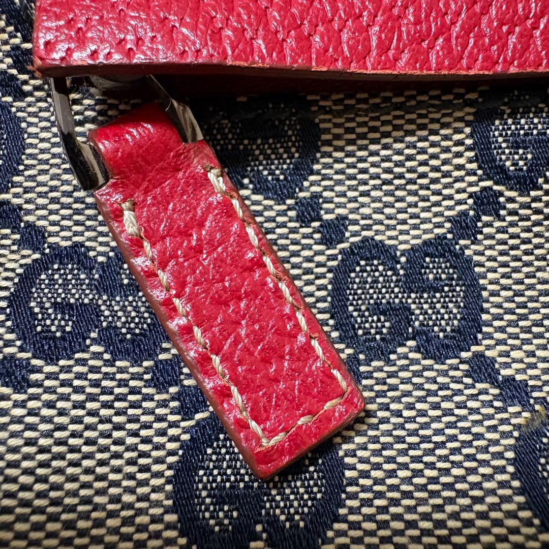 【希少カラー】グッチ GUCCI GGキャンバス シェリーライン ボディーバッグ