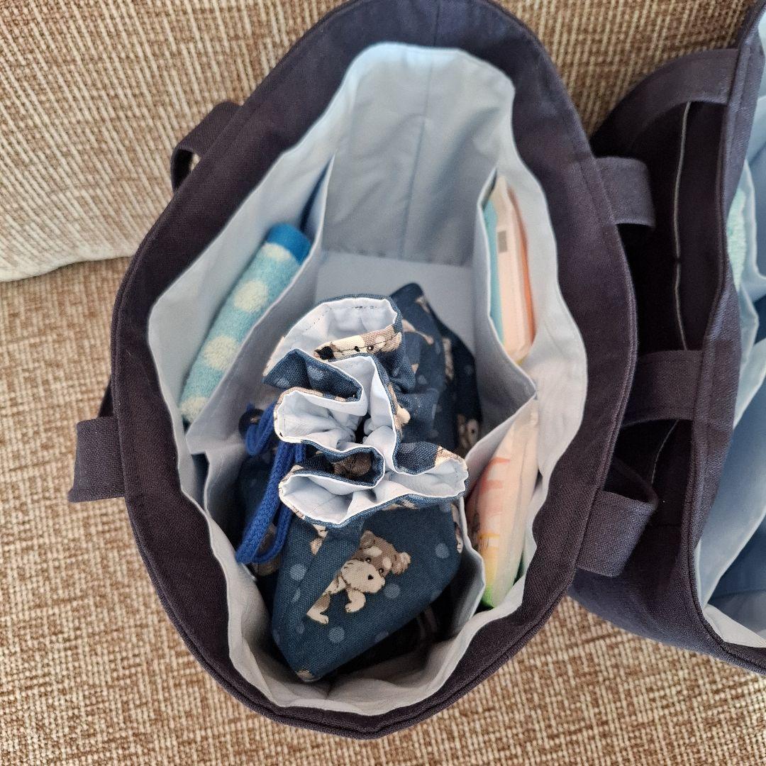 トイプードル刺繍入りトートバッグ 他　ハンドメイド