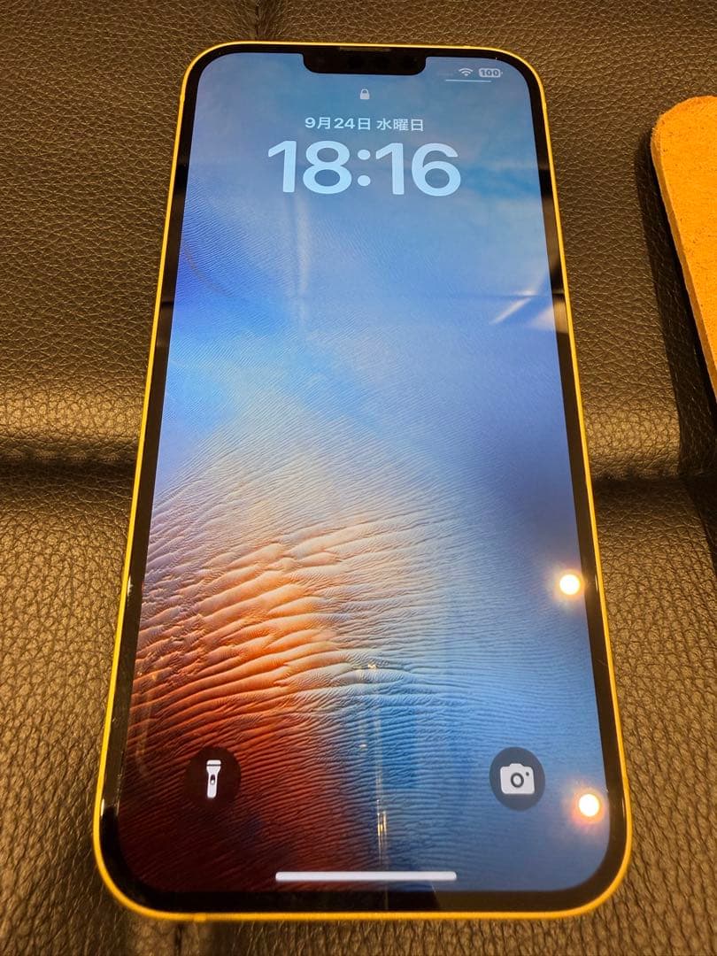 （axetaka2001 ）iPhone 14plus128g本体 イエロ