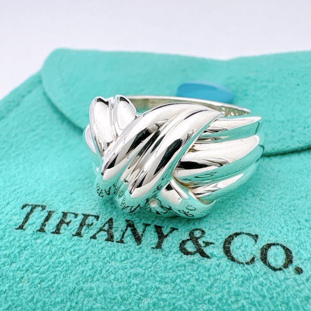 極美品レア オールドティファニー シグネチャー ワイド 11.5号 シルバー