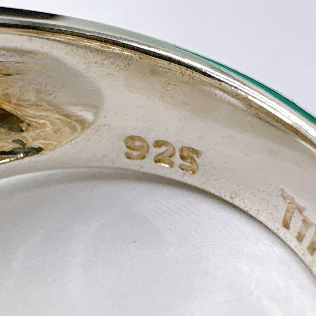 極美品レア オールドティファニー シグネチャー ワイド 11.5号 シルバー