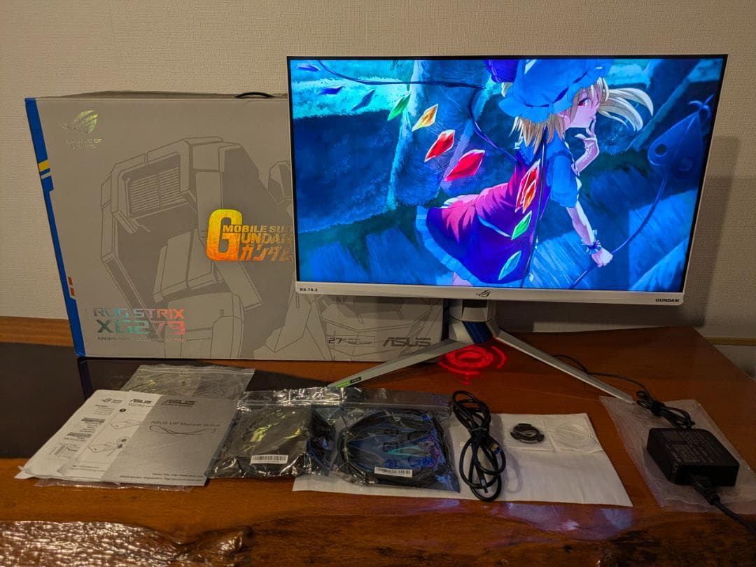 ASUS 機動戦士ガンダム ROG Strix XG279Q-G モニター