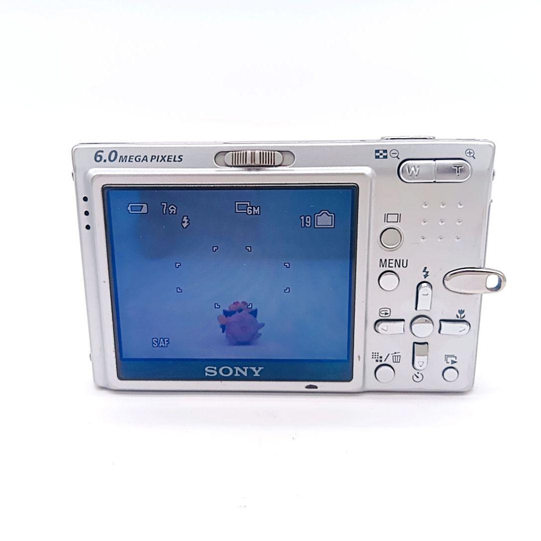 【希少】SONY サイバーショット DSC-T9 シルバー コンデジ オールド