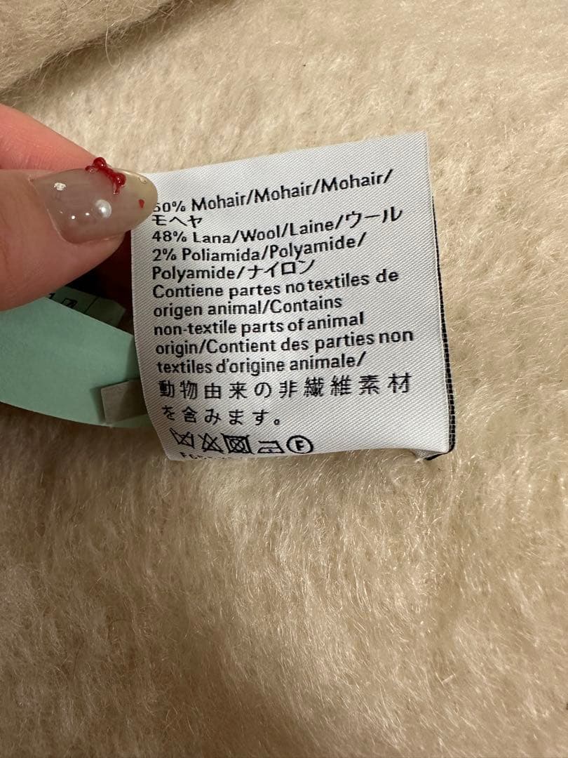 【公式オンライン購入】LOEWE ロエベ アナグラム モヘア マフラー　ホワイト