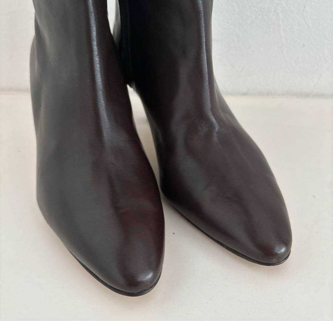 新品未使用☆マノロブラニクManolo Blahnikブラウンロングブーツ37