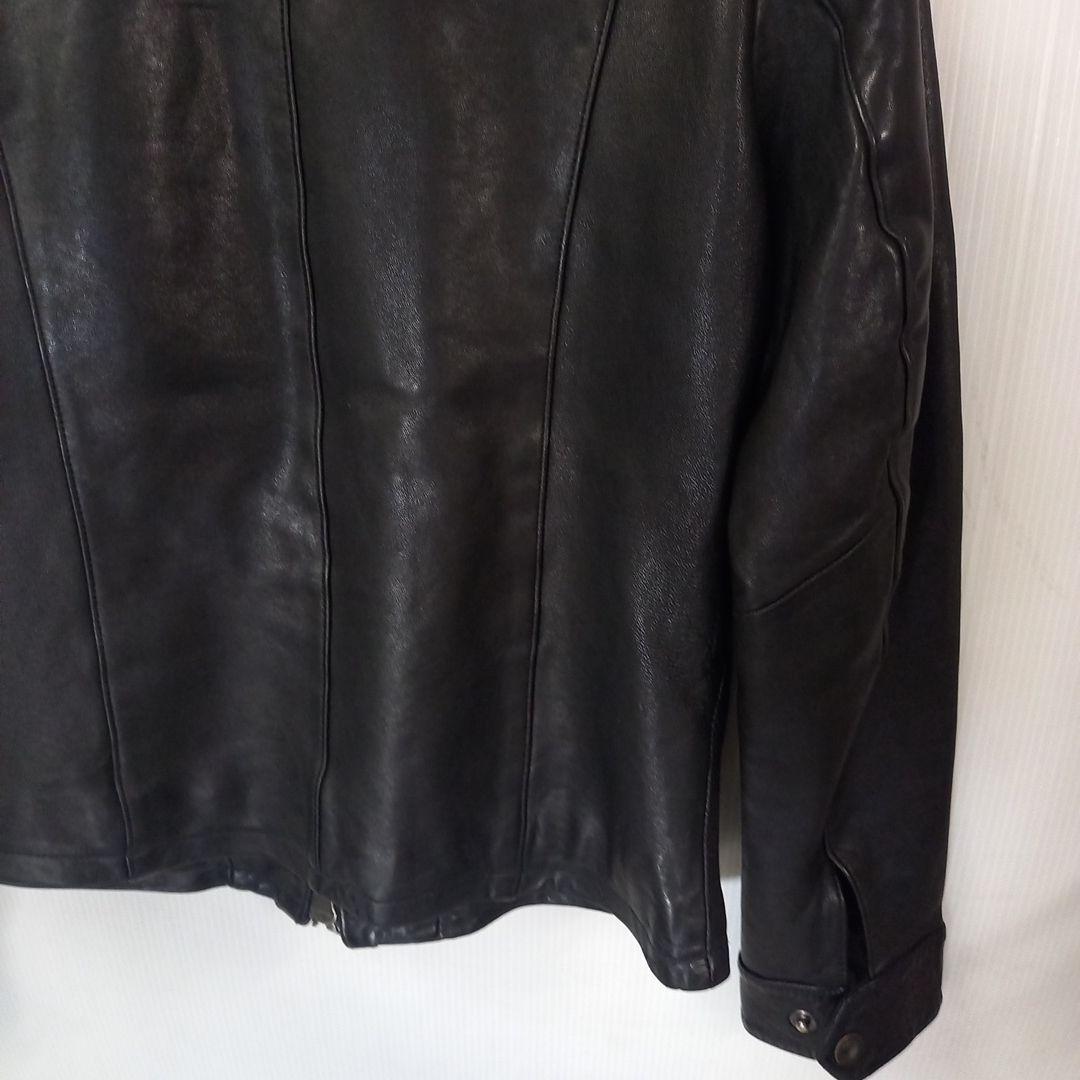 スーパーセール明日まで！AVIREXブラック羊革ライダースジャケット Lサイズ
