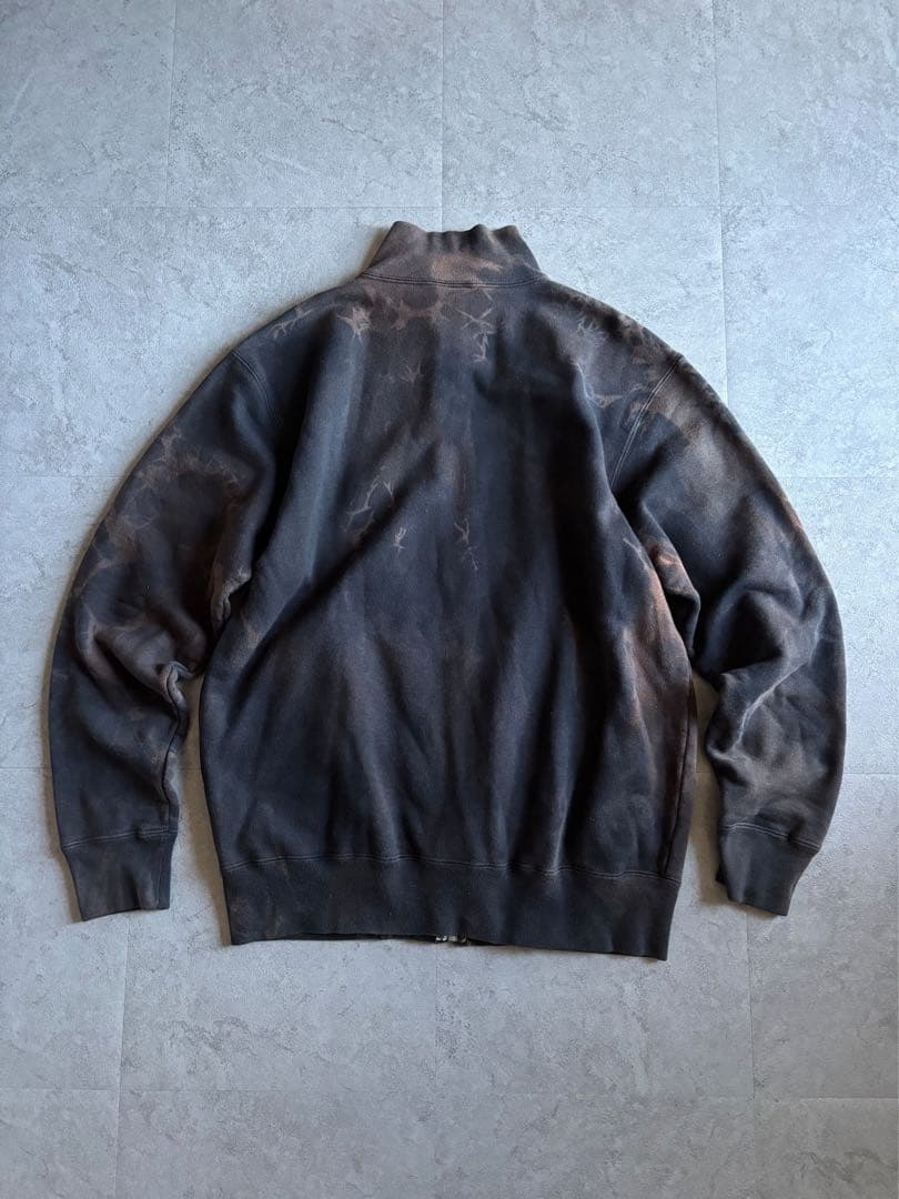 00s carhartt トラックジャケット オーバーダイ ブラックブラウン