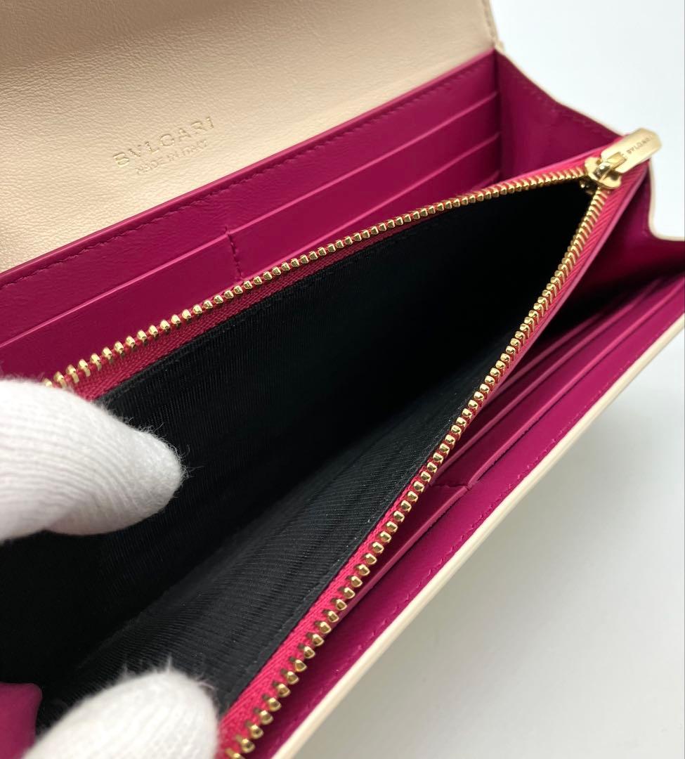 ⭐️ 極美品 ブルガリ ロゴ インフィニートゥーム 長財布 オフホワイト 鑑定済