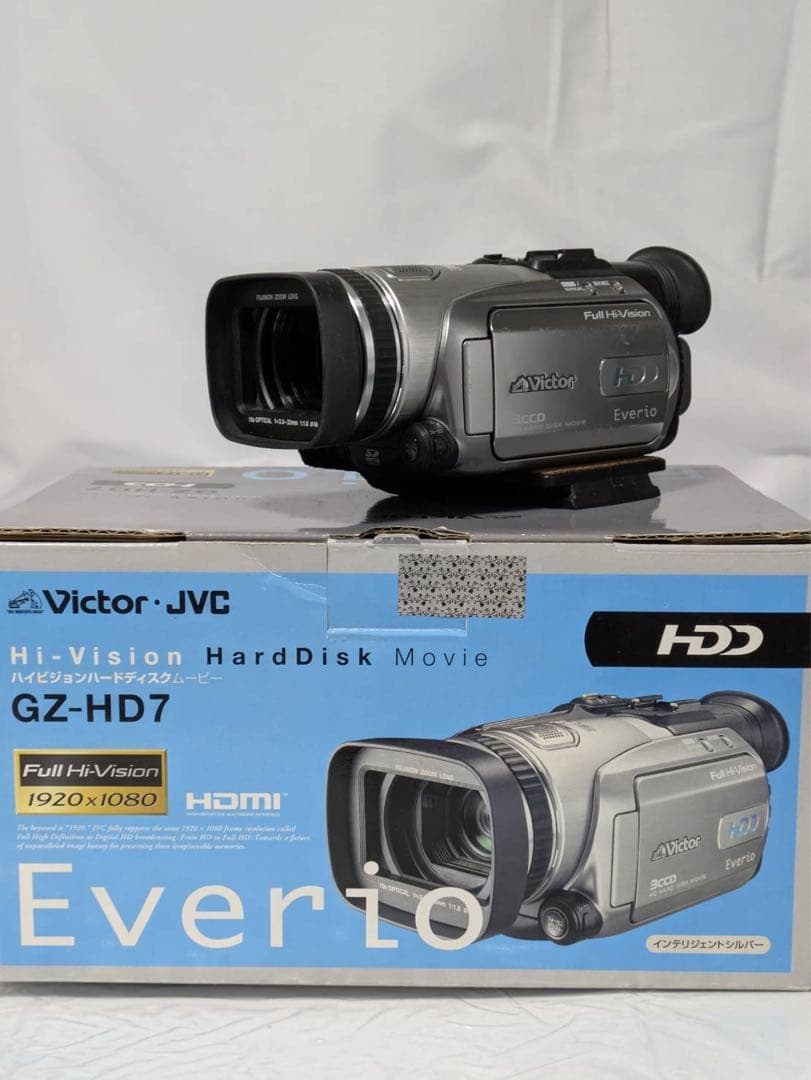 Victor Everio HDビデオカメラ 未使用の付属品多数　説明書、箱付き