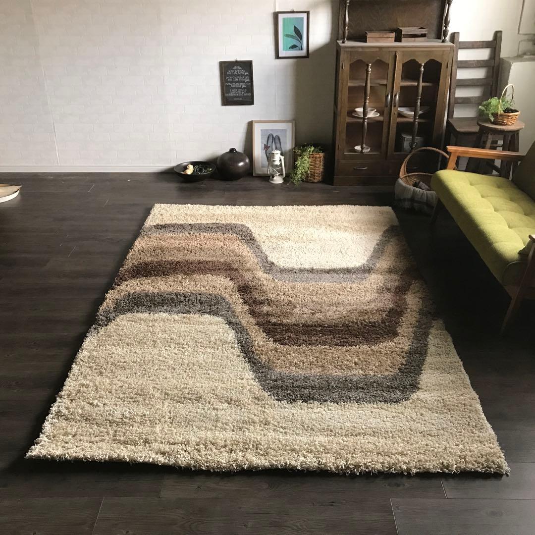 ラグ ラグマット 159x229cm カーペット 絨毯 ウィルトン織 シャギー
