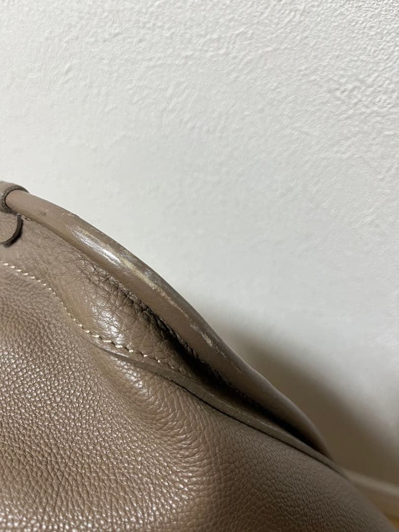 Magnu マヌー トートバッグ 大容量 グレー 革 レザー