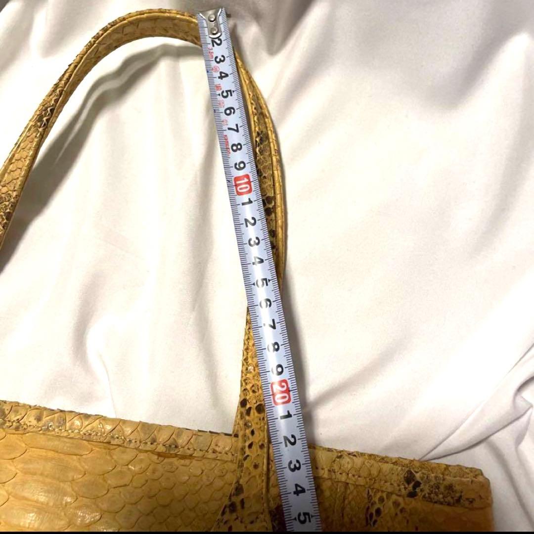 パイソン　ヘビ革　世界最大アナコンダ　ショルダー　トートバッグ　レア　希少品