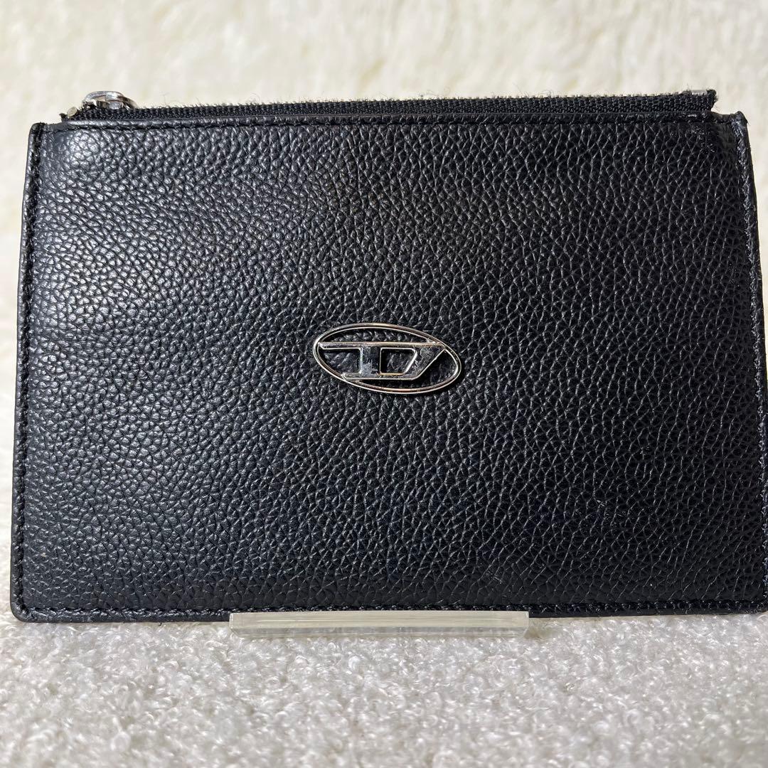 美品　DIESEL レザー　現行　ケース　カードケース　ミニウォレット