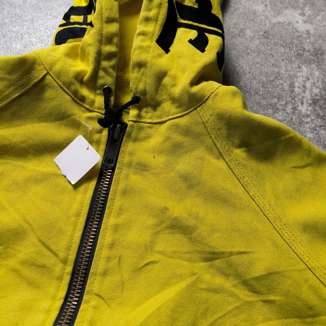 VLONEヴィーロンダック地アクティブジャケットグランジイエロー短丈フーディー