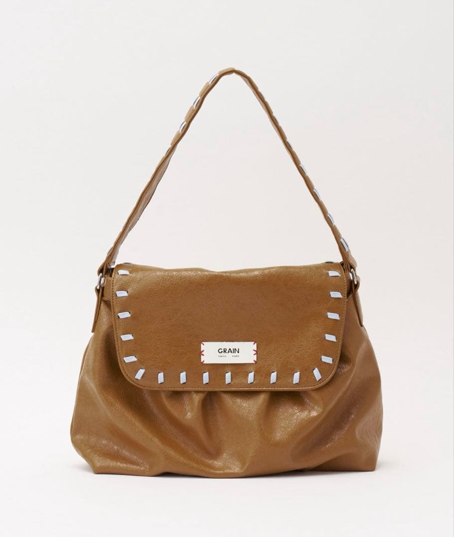 CIAOPANIC GRAIN ヴィンテージステッチボストンバッグ