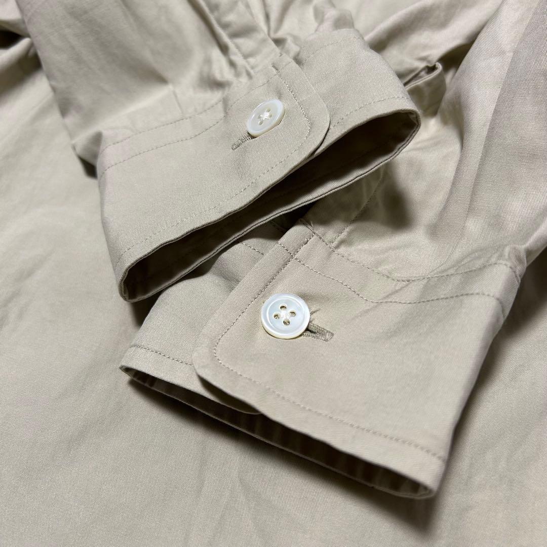 オーラリー AURALEE ビッグシャツ ウォッシュドフィンクスツイルシャツ　L