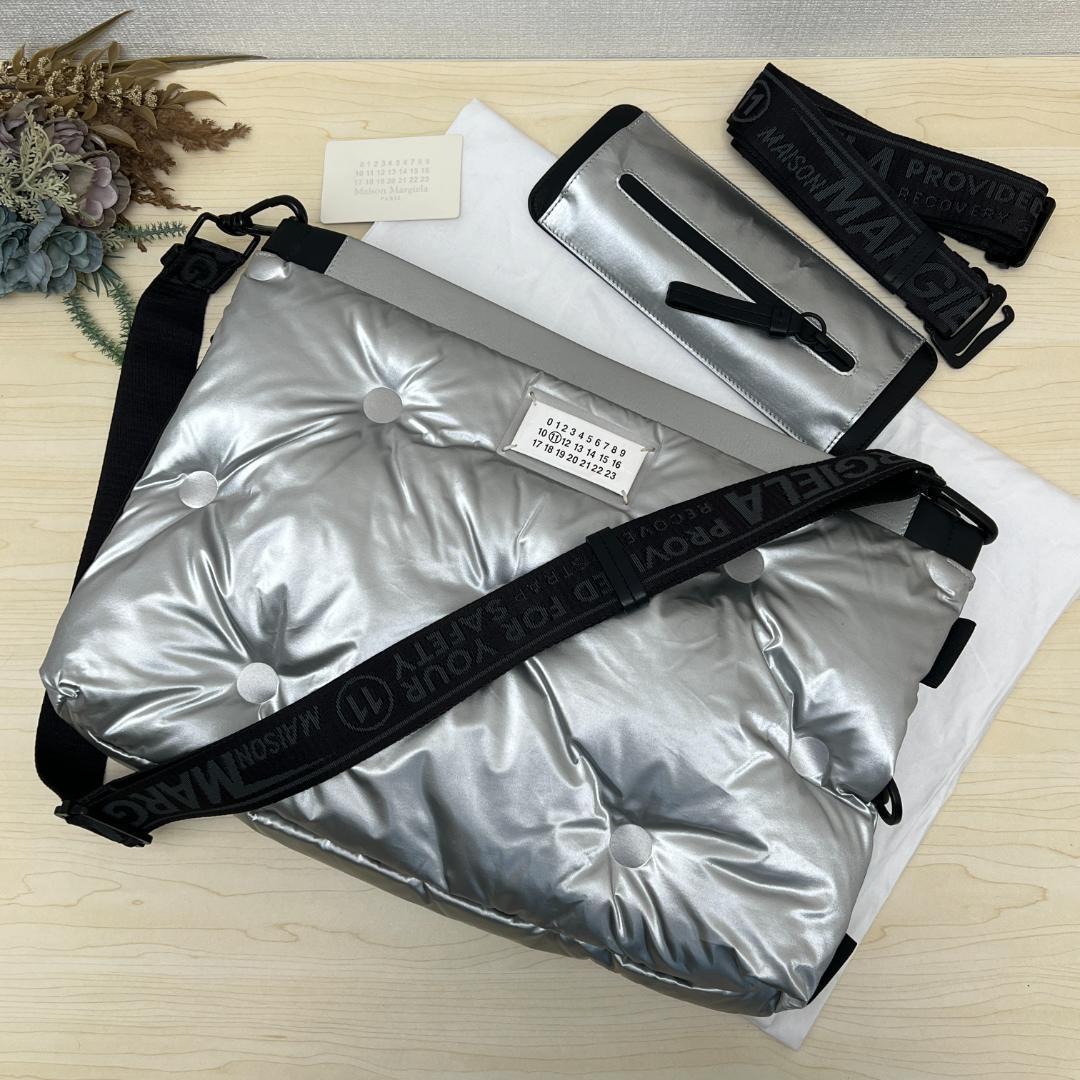 メゾンマルジェラ グラムスラム 3way シルバー ショルダーバッグ