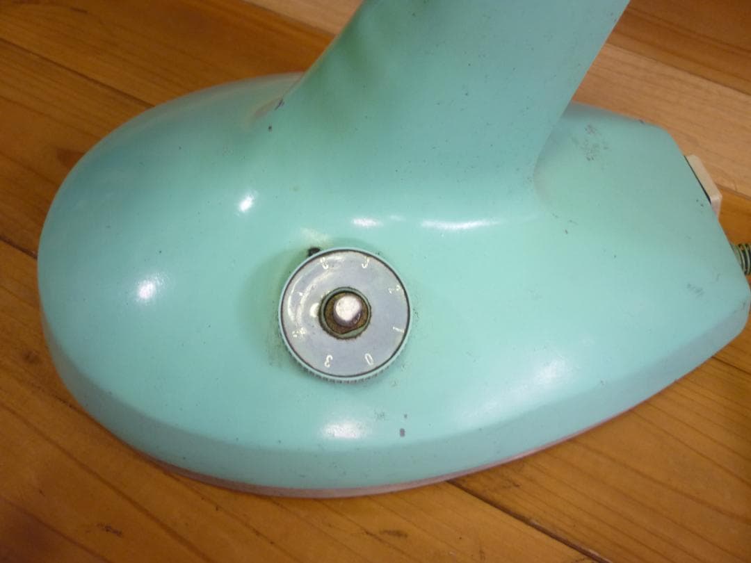 1960年代 ミツビシ 三菱 扇風機 稼働品 卓上壁掛両用 ミントグリーン