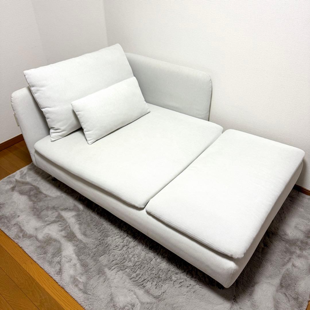 ばなな 【美品/廃盤】IKEA SÖDERHAMN ホワイト 寝椅子