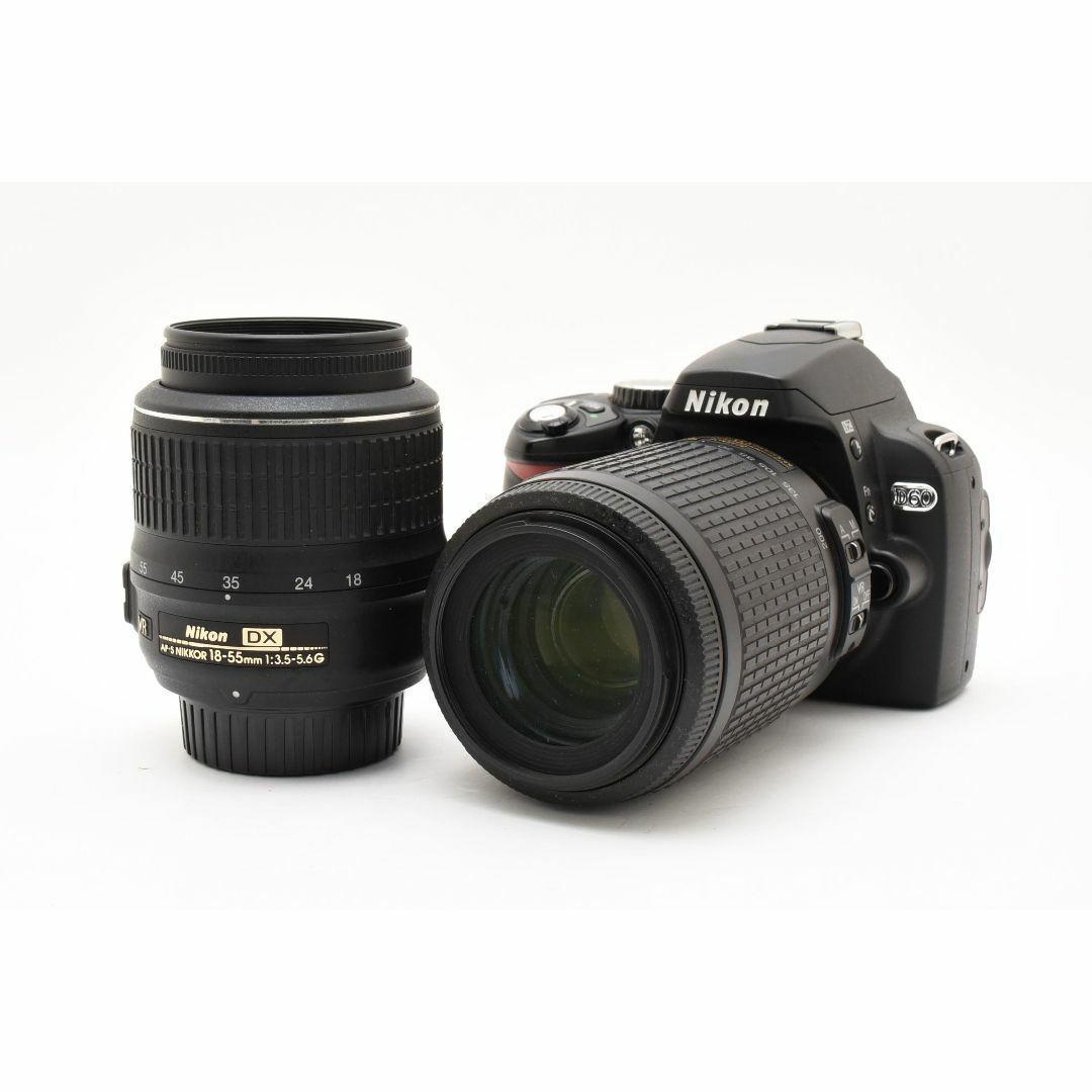❤️初めての一眼に❤️Nikon D60 ダブルズームセット❤️コンパクト❤️
