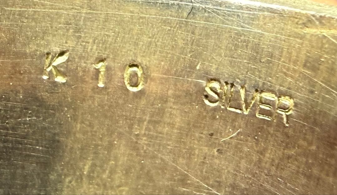 K10/silver FABURA クロスモチーフリング16g