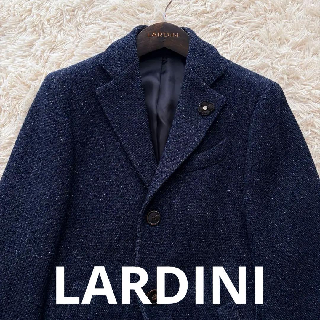 【SALE】LARDINI ラルディーニ チェスターコート 44 ネイビー