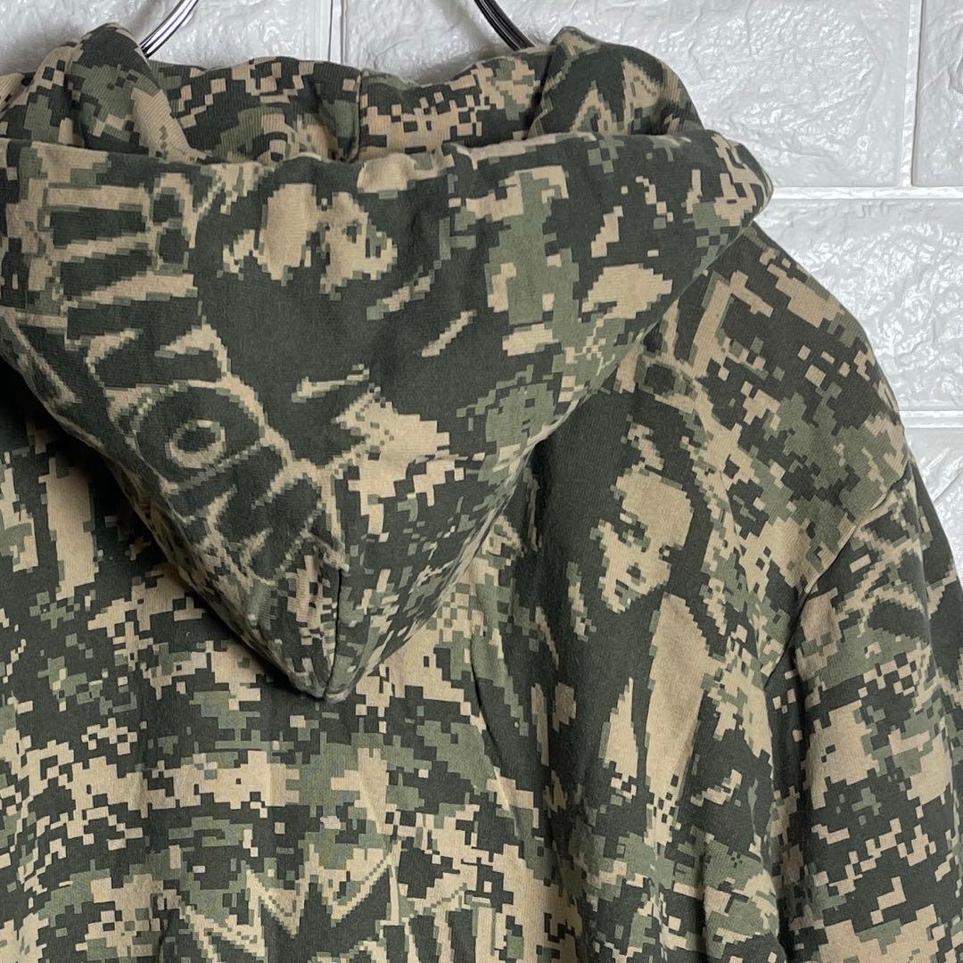 【美品】HYSTERIC GLAMOUR ジップアップパーカー迷彩柄 メンズM