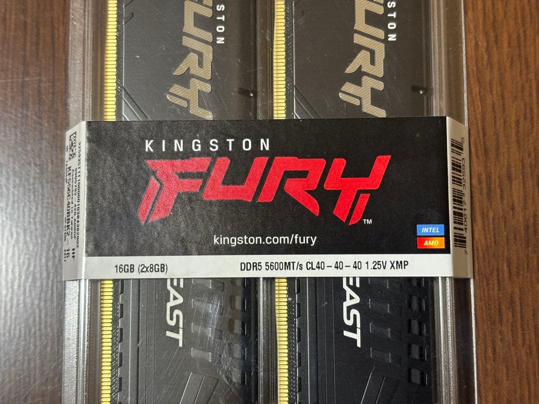 Kingston FURY DDR5 5600MT 8GB×2枚 未開封