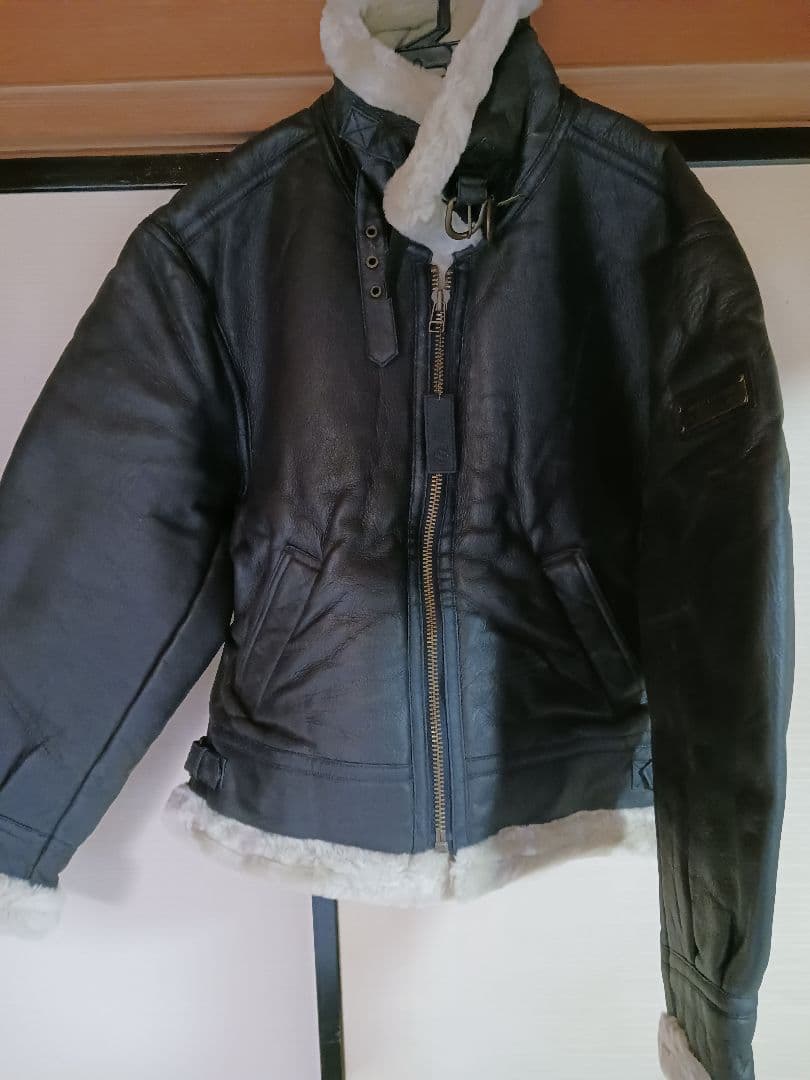 エ*ド様 サントリーボス　ボスジャン　牛革　レザー　フライトジャケット　B-3