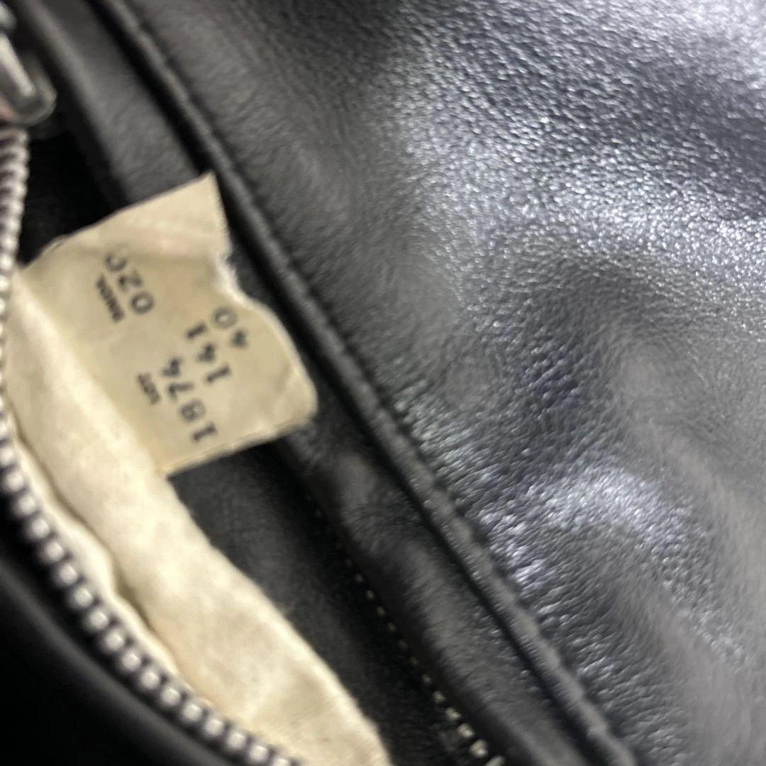 【美品】ショット SCHOTT レザー　ライダース　141 ブラック　サイズ40