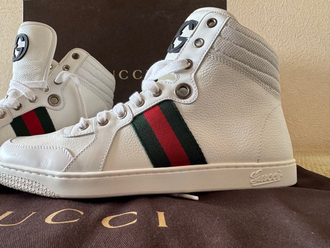 新品！GUCCI ハイカット　スニーカー　シェリーライン　7
