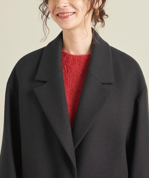 BY HAMILTON WOOL MIX ドロップショルダーテーラーコート