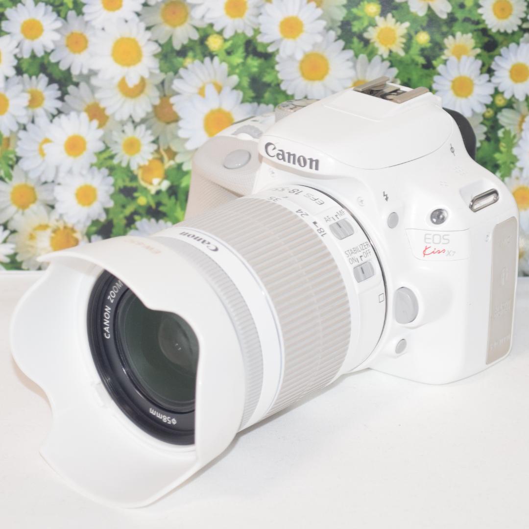S数2821回！❤Canon kiss x7 キャノン❤大人気ホワイト❤超軽量