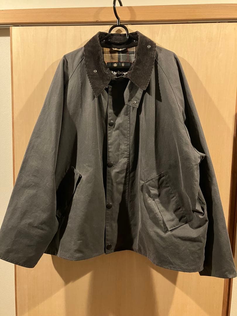 く*う様 Barbour トランスポート （グレー）　オイルドジャケット　23A